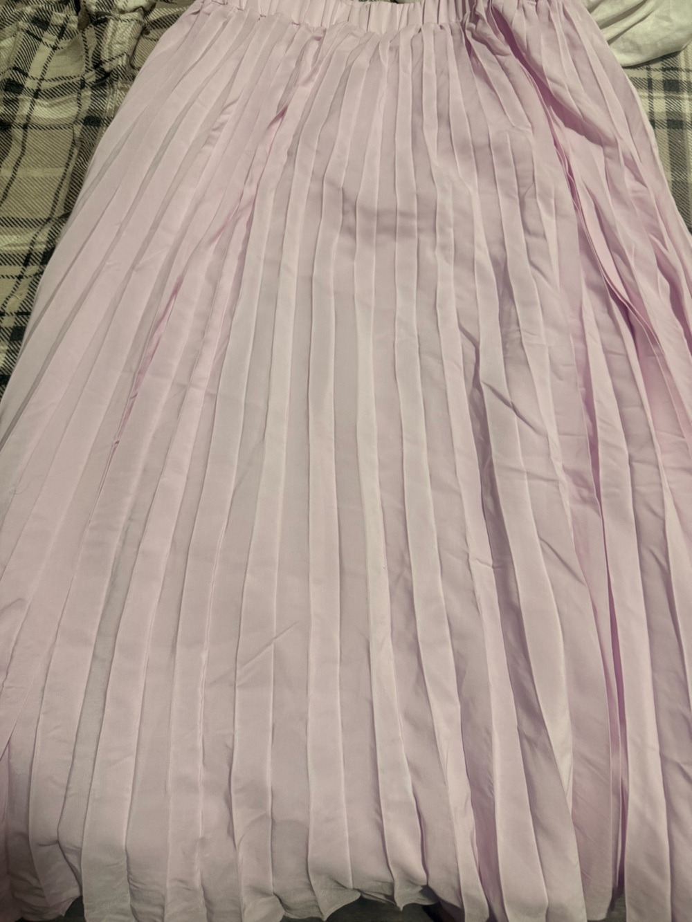 a new day Pastel Pink Pleated Maxi Skirt